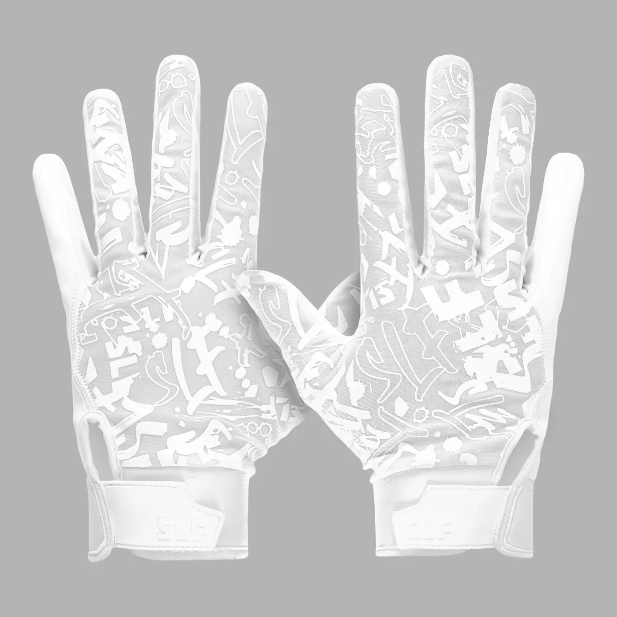 2-Pack Sticky Football Receiver Gloves (Black and White)