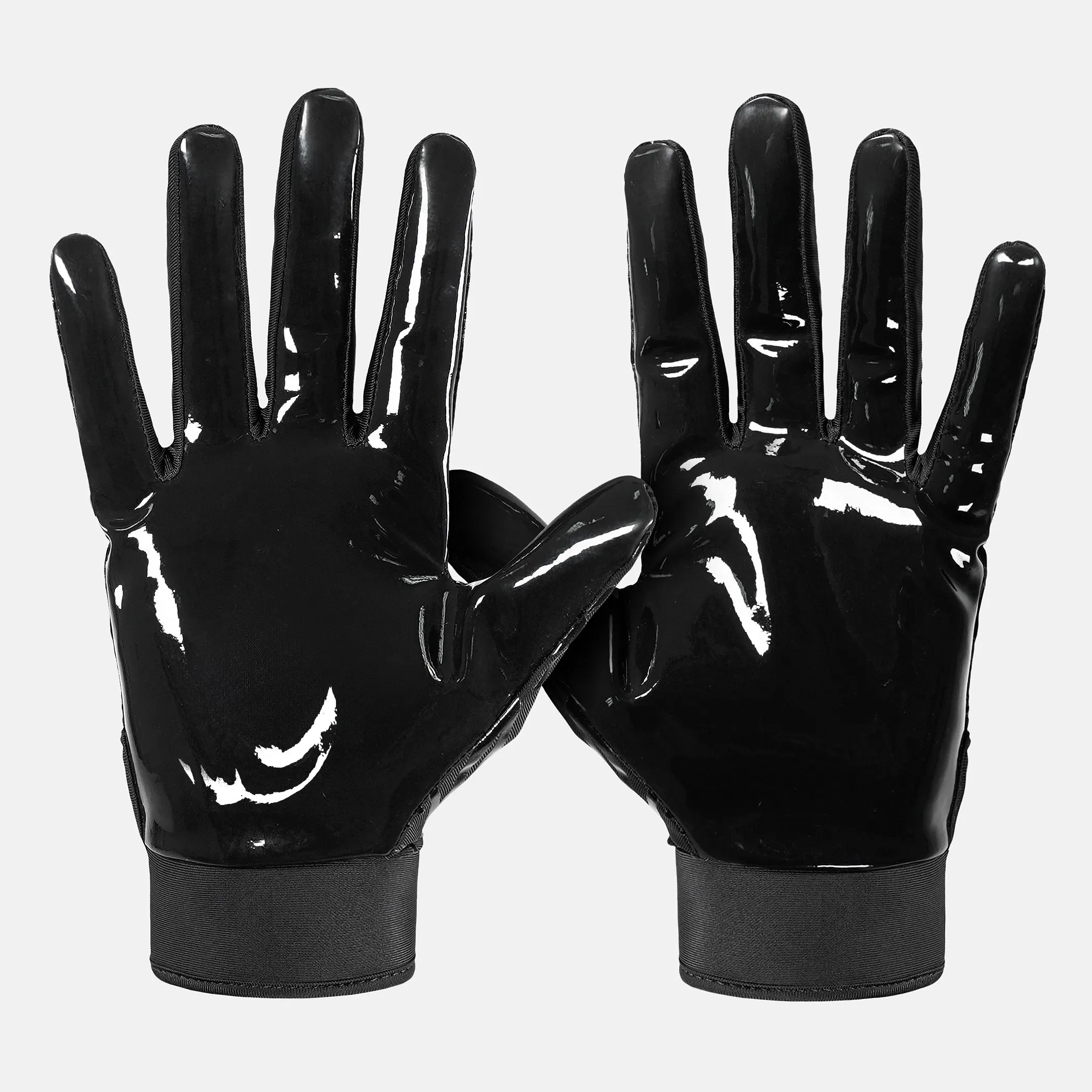 2-Pack Sticky Football Receiver Gloves (Black and White)
