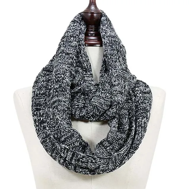 Acrylic Knitted Infinity Scarf