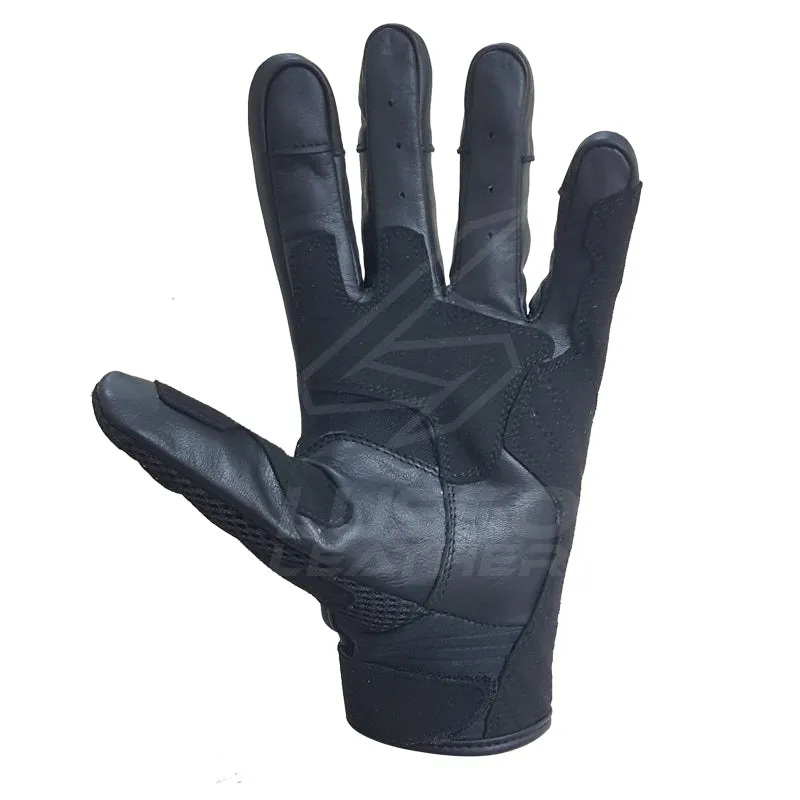 Air flow Breathable short cuff Motorcycle riding Leather Gloves
