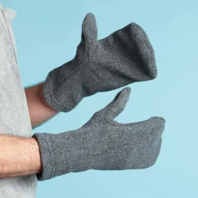 ALASKA 100% Organic Cotton Fleece Mittens (OC Thread; Plastic-Free, Polyester-Free)