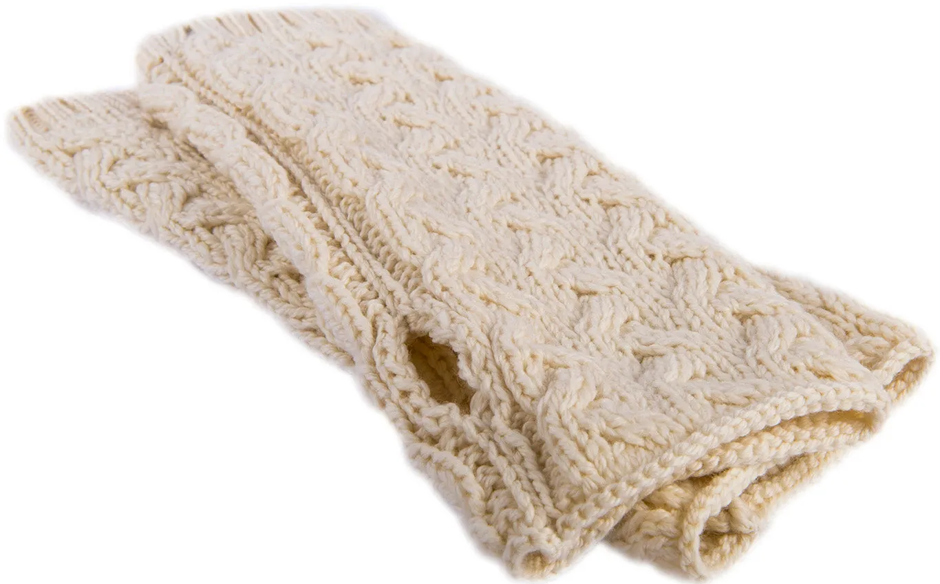 Aran Supersoft Merino Fingerless Gloves