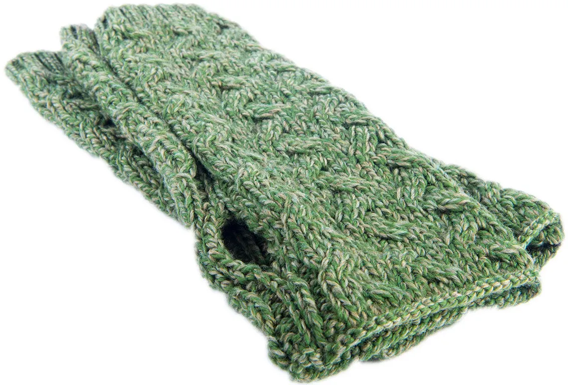 Aran Supersoft Merino Fingerless Gloves