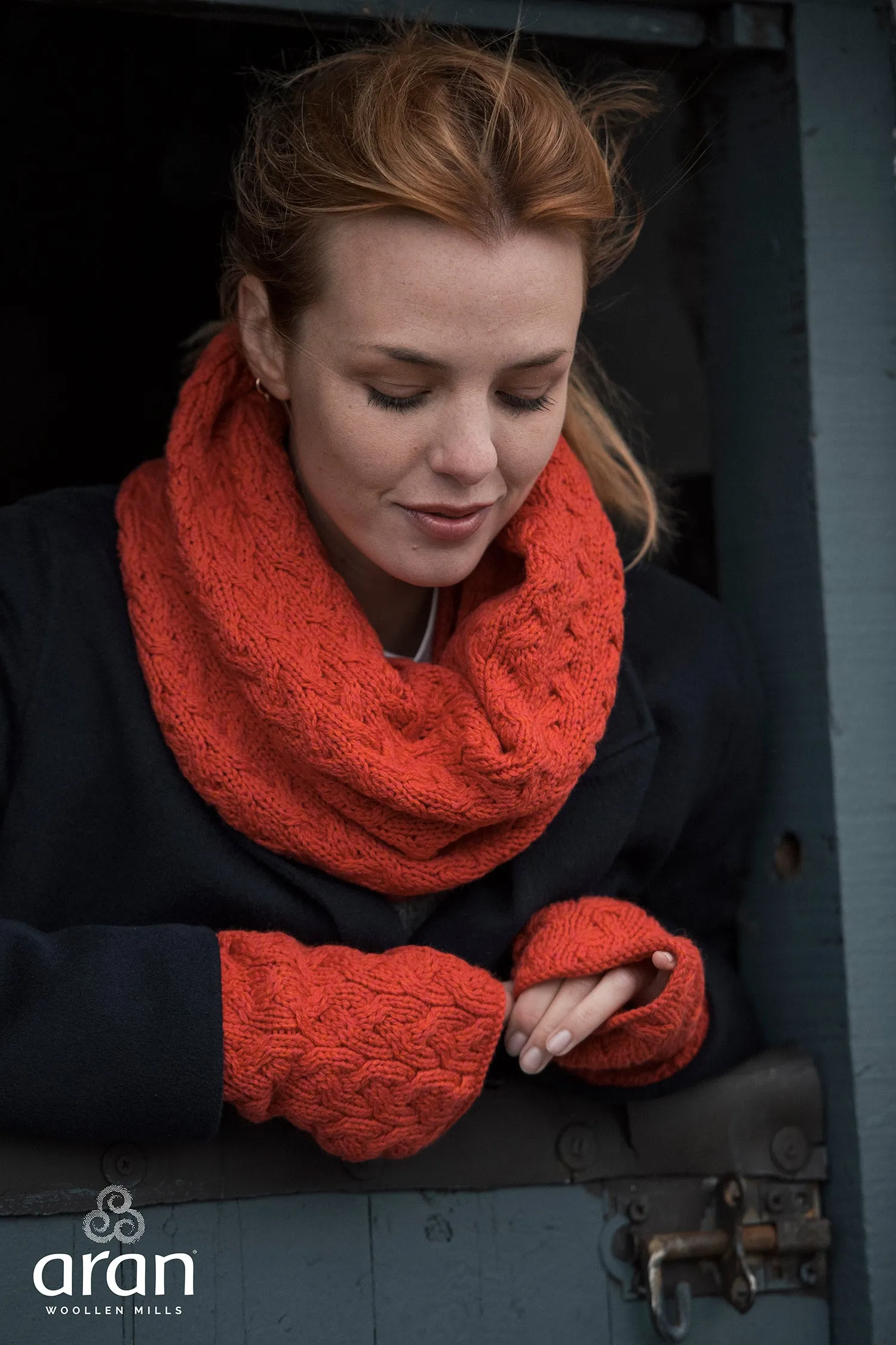 Aran Supersoft Merino Fingerless Gloves
