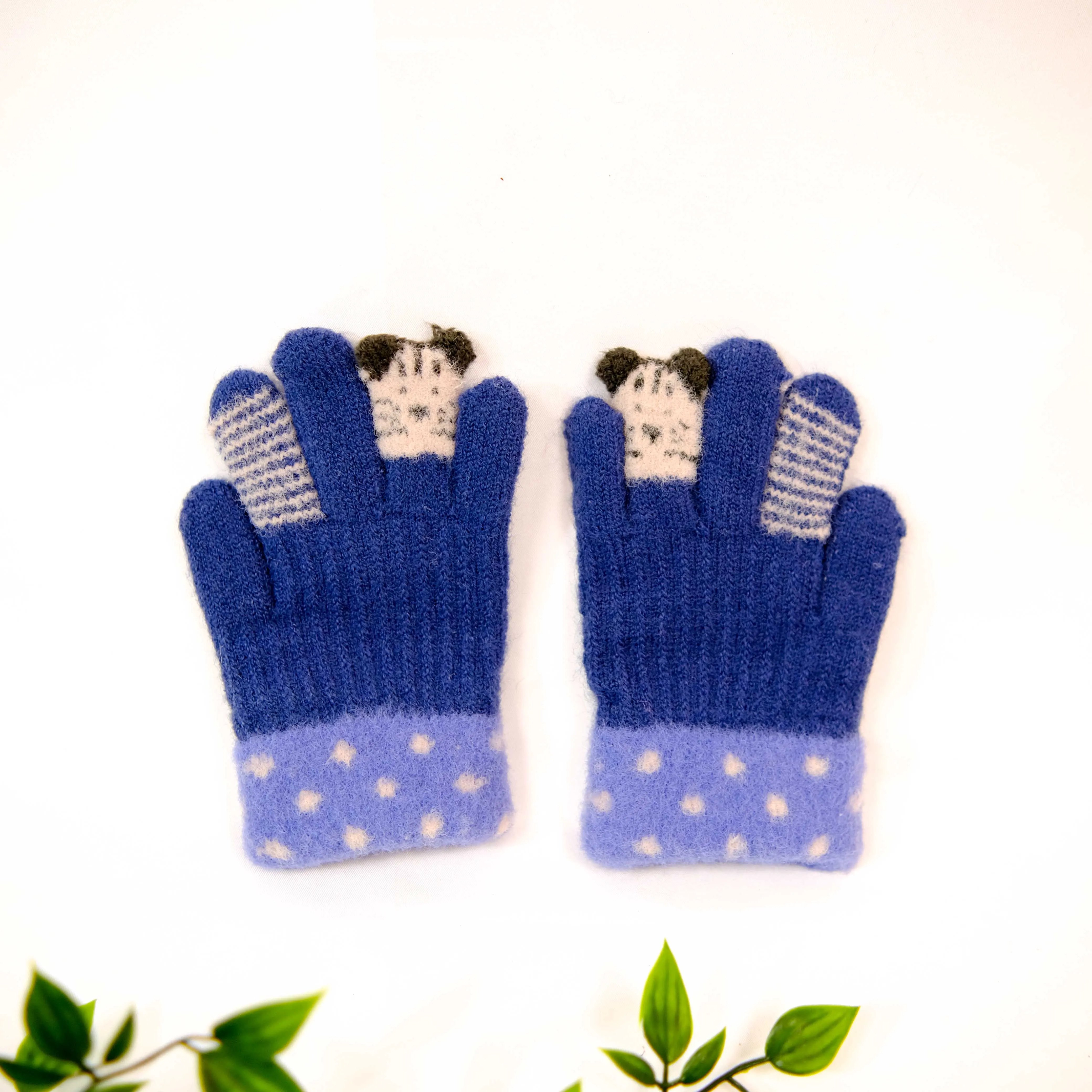 Cat Design Cute Kids Gloves