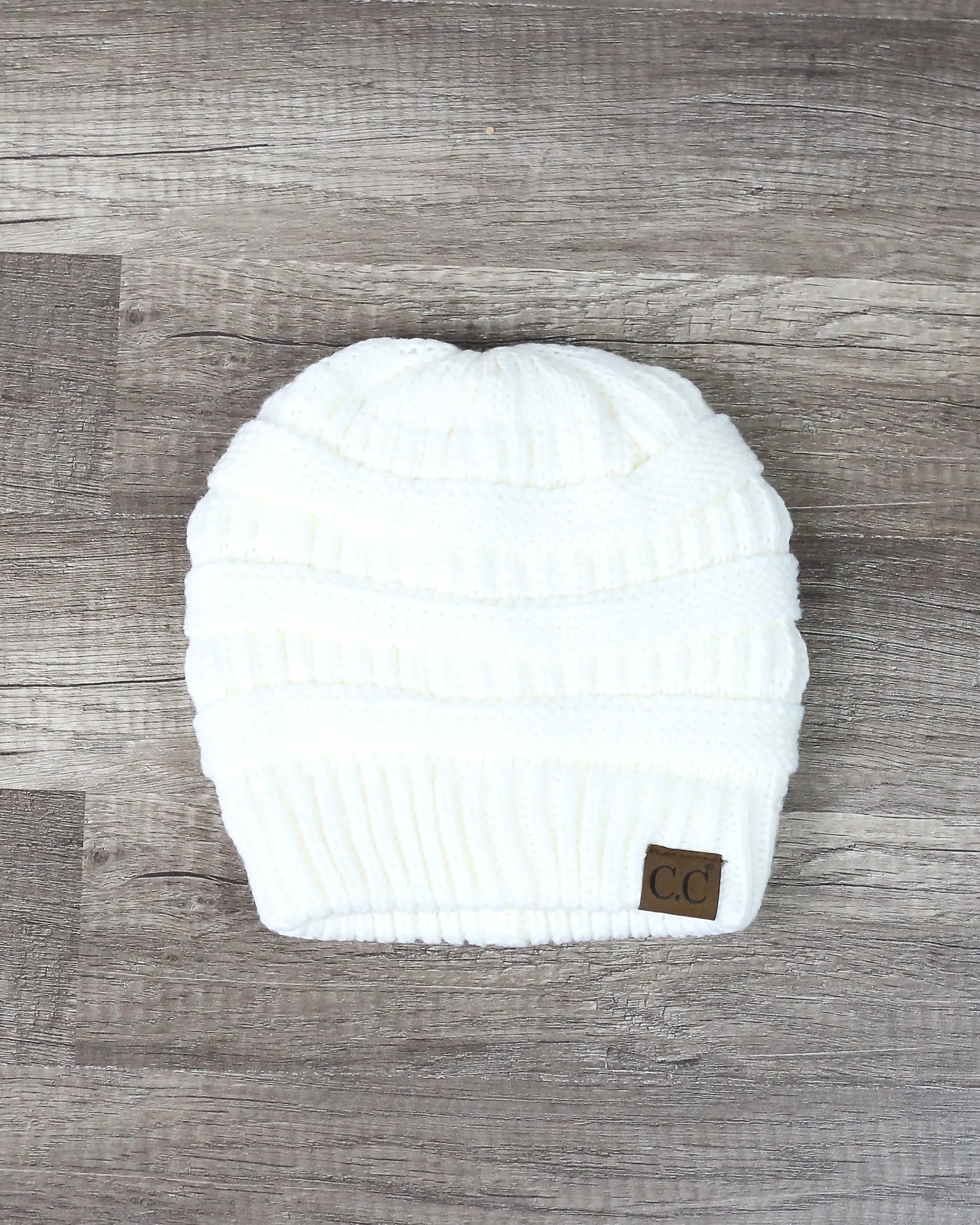 C.C Beanie Women's Thick Soft Knit Beanies Cap Hat With Fuzzy Lining