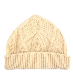 Chanel 1996 White Knitted Hat 96A #UN Small Good