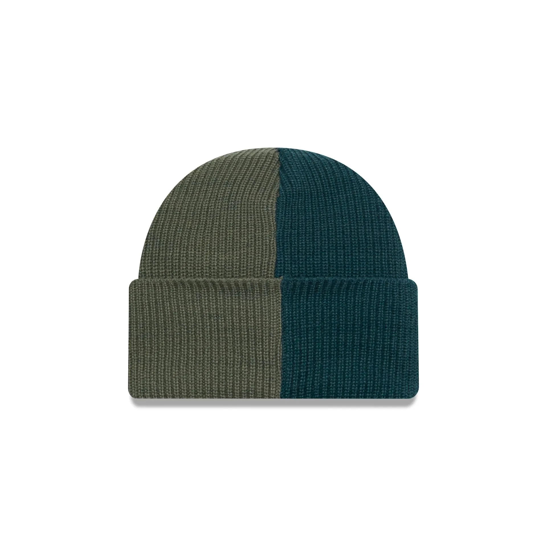 Chicago Bulls Two Tone Green Cuff Knit Beanie Hat