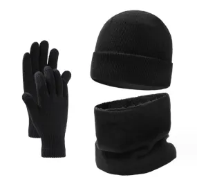 Cuzcare Set Scarf, Hat and Glove  for Men and Women Warm Knit Winter