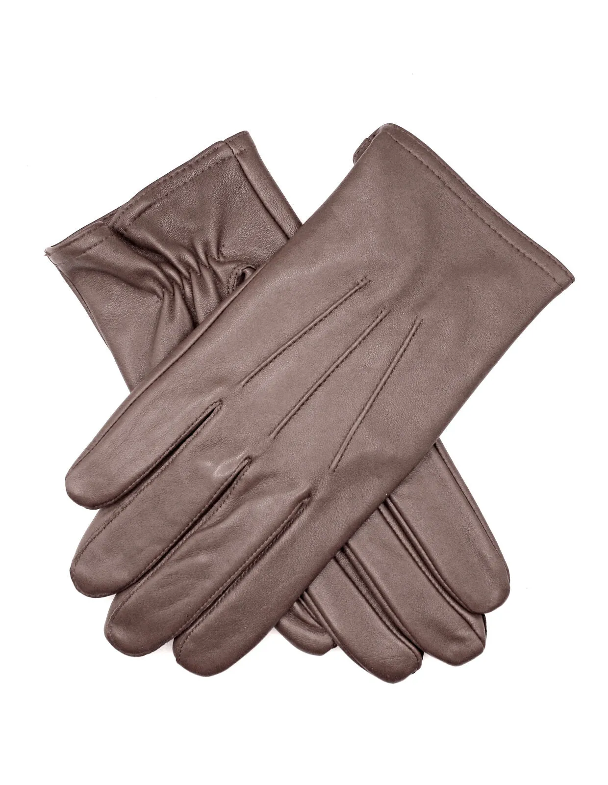 Dents Classic Mens Leather Gloves in Brown