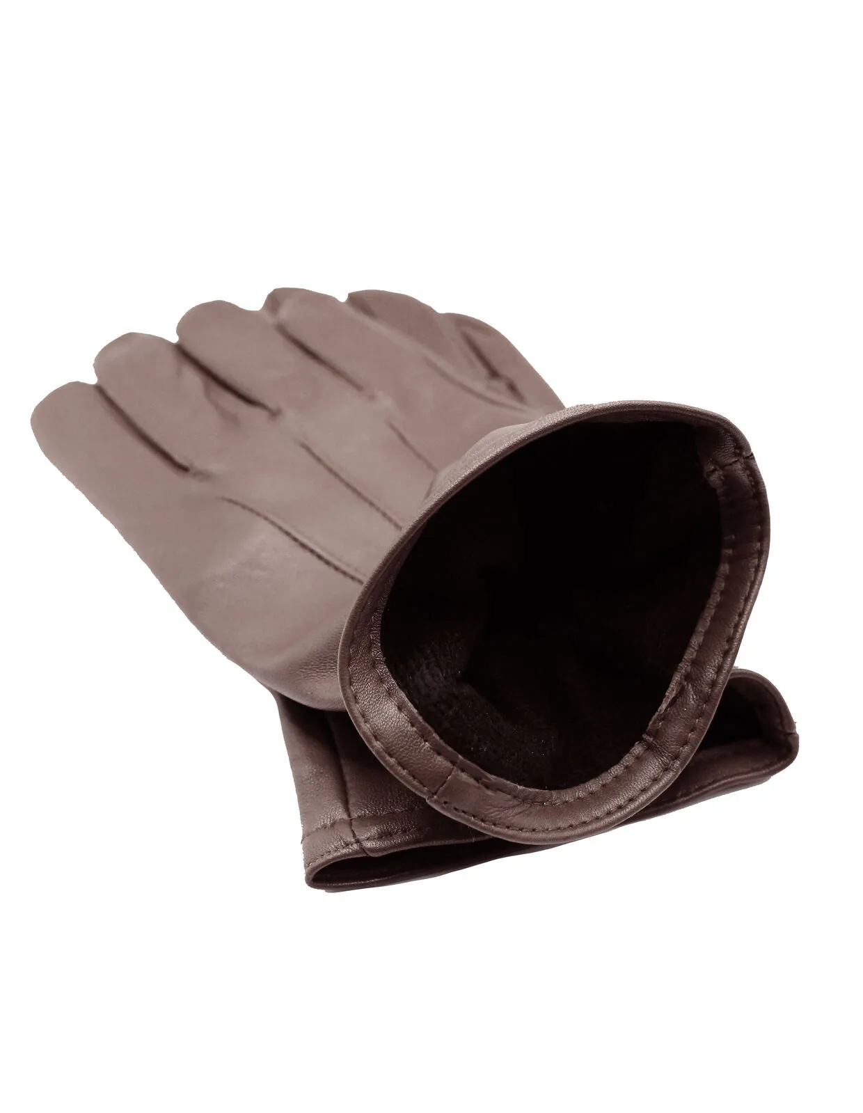 Dents Classic Mens Leather Gloves in Brown