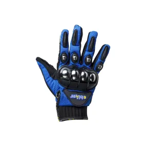 Ebiker Pair of Full Finger Protector Bike Rider's Gloves Blue - 823336