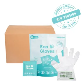 Eco Gloves Individually Wrapped Compostable Disposable Gloves (Case of 50 Bags)