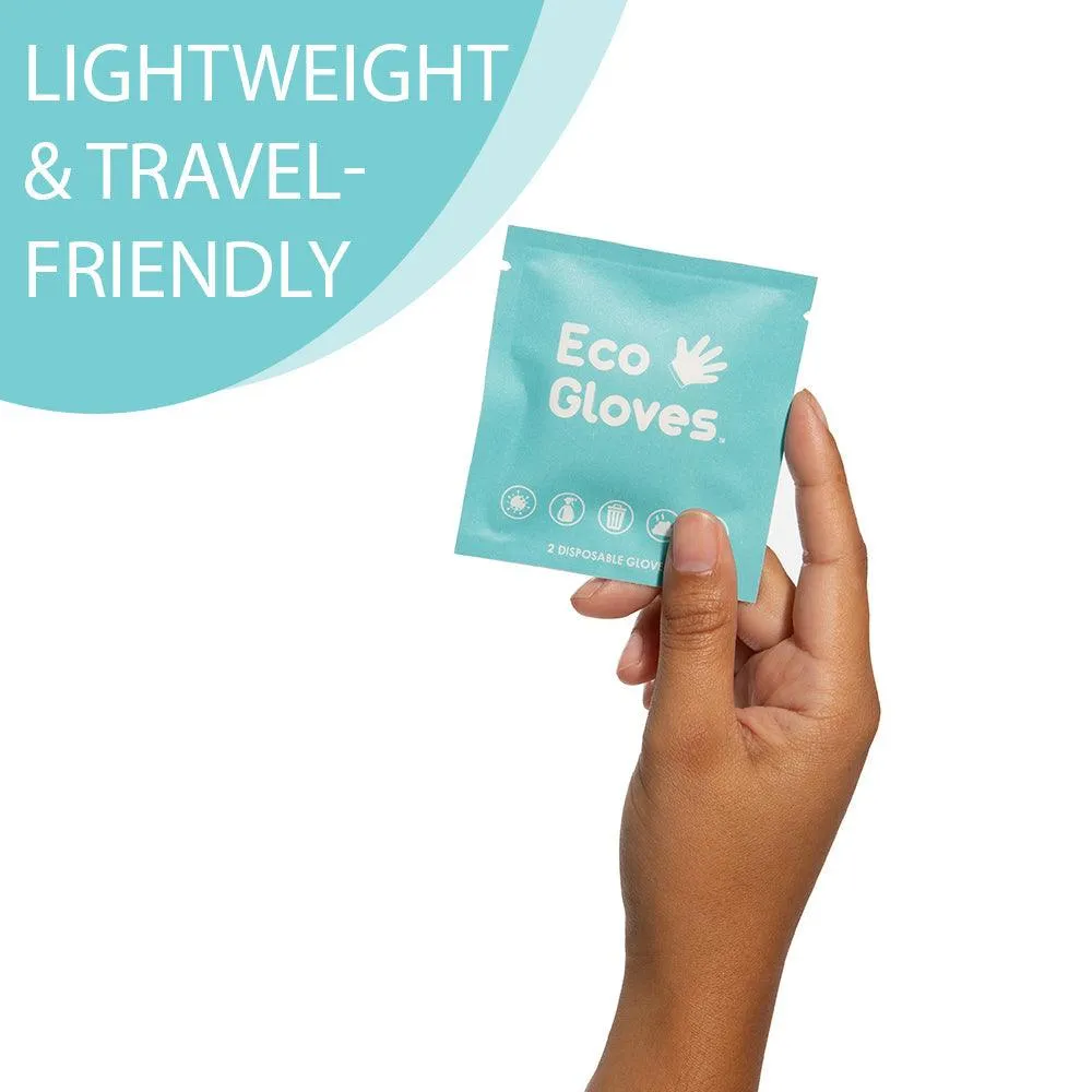 Eco Gloves Individually Wrapped Compostable Disposable Gloves (Case of 50 Bags)