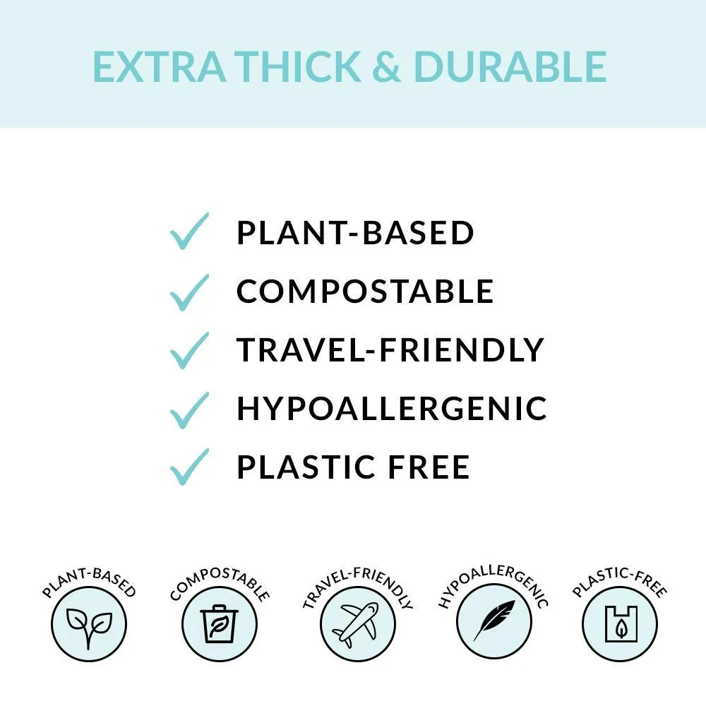 Eco Gloves Individually Wrapped Compostable Disposable Gloves (Case of 50 Bags)