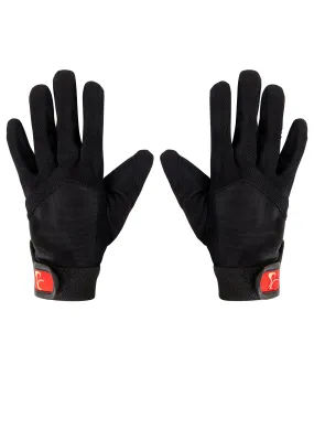 Gloves Black Red Strap By Pc Racewear