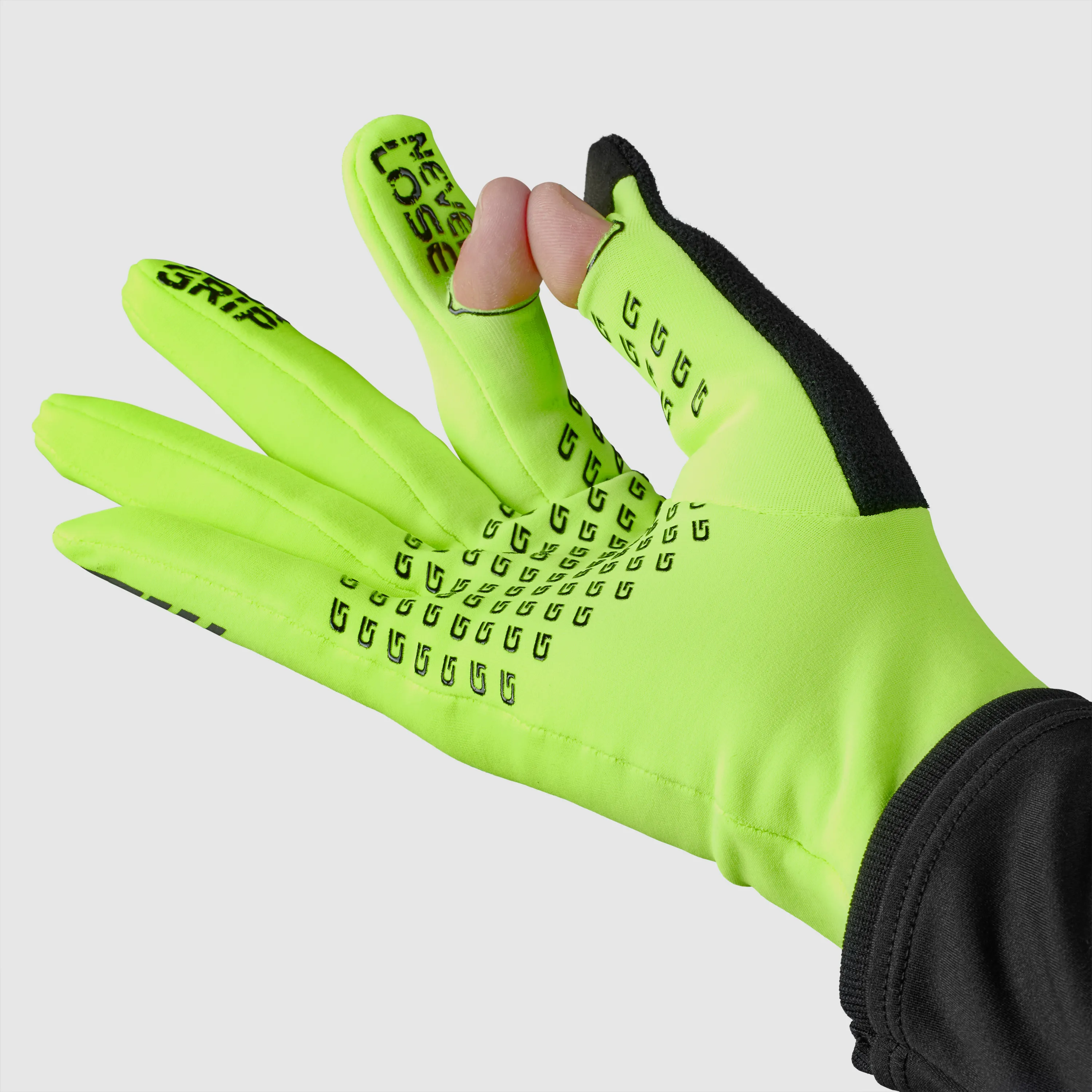 Gripgrab Running Expert Hi-Vis Touchscreen Winter Gloves Yellow Hi-Vis | Buy Gripgrab Running Expert Hi-Vis Touchscreen Winter Gloves Yellow Hi-Vis here | Outnorth