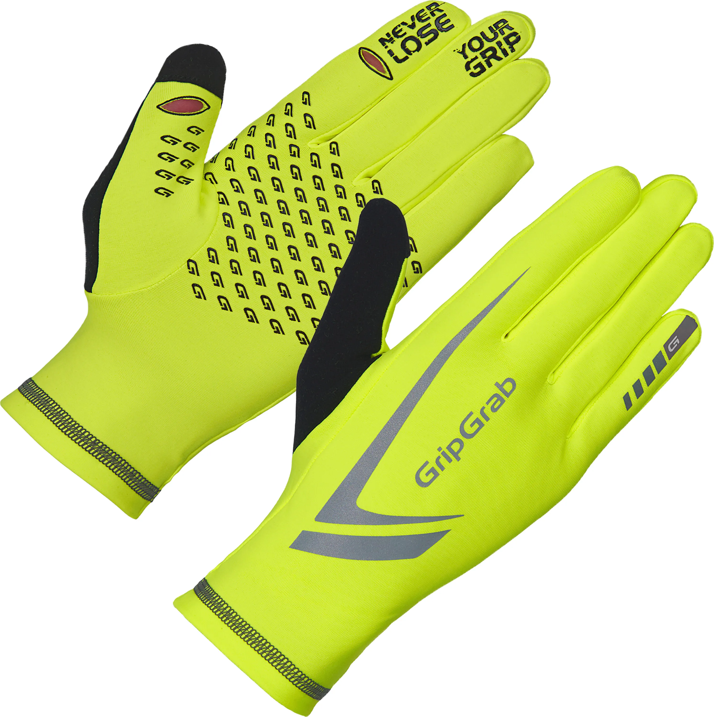 Gripgrab Running Expert Hi-Vis Touchscreen Winter Gloves Yellow Hi-Vis | Buy Gripgrab Running Expert Hi-Vis Touchscreen Winter Gloves Yellow Hi-Vis here | Outnorth