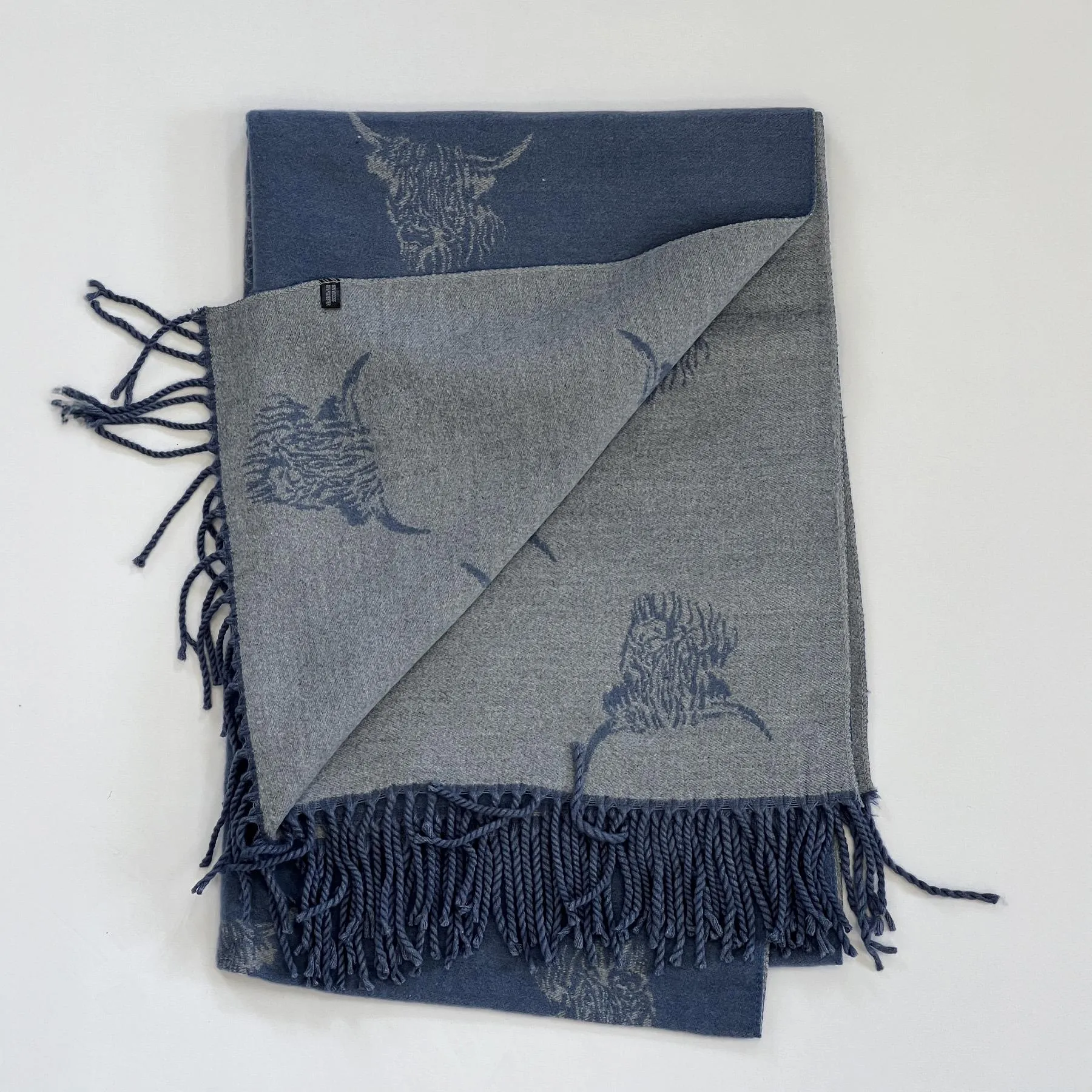 Highland Cattle Tweed House Scarf