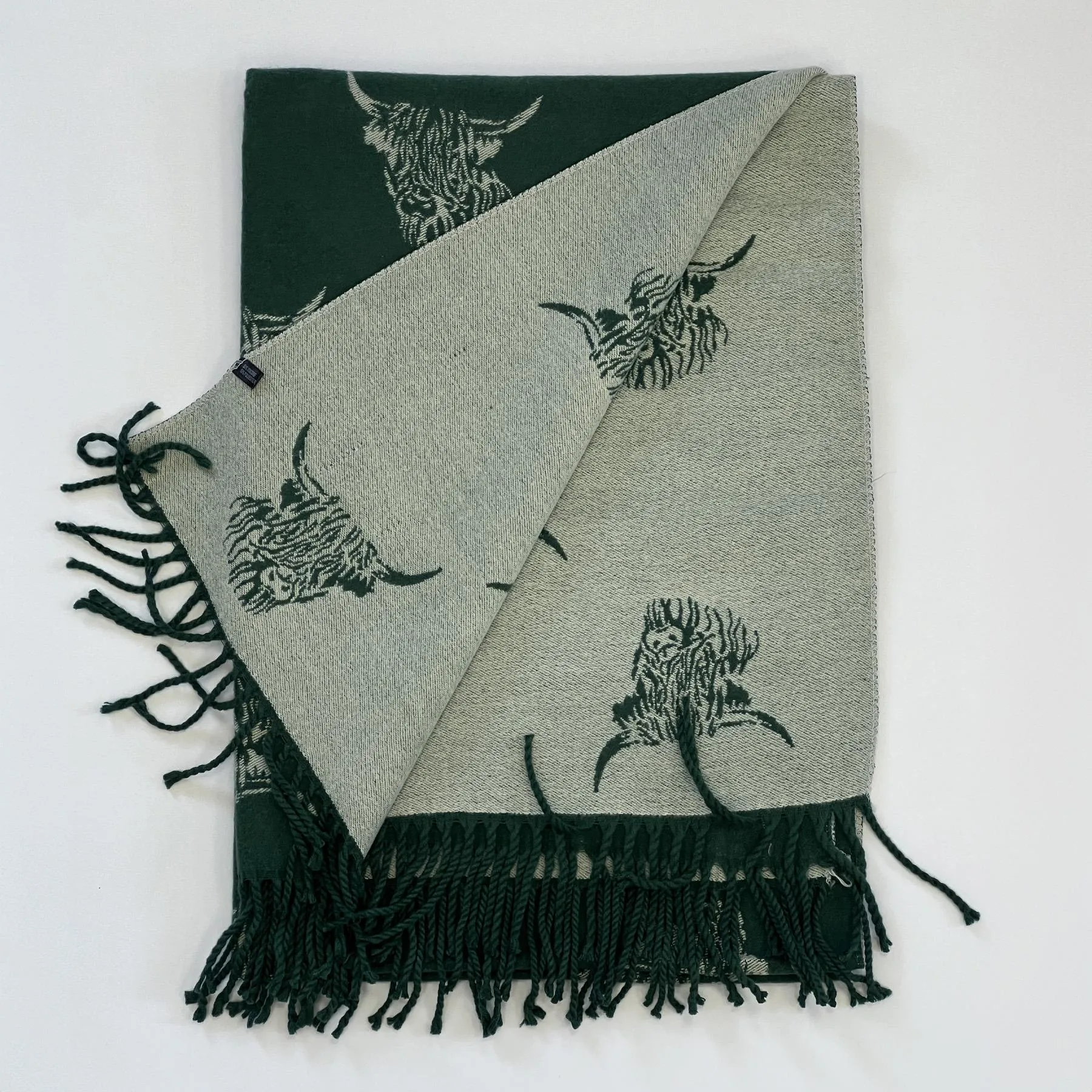 Highland Cattle Tweed House Scarf