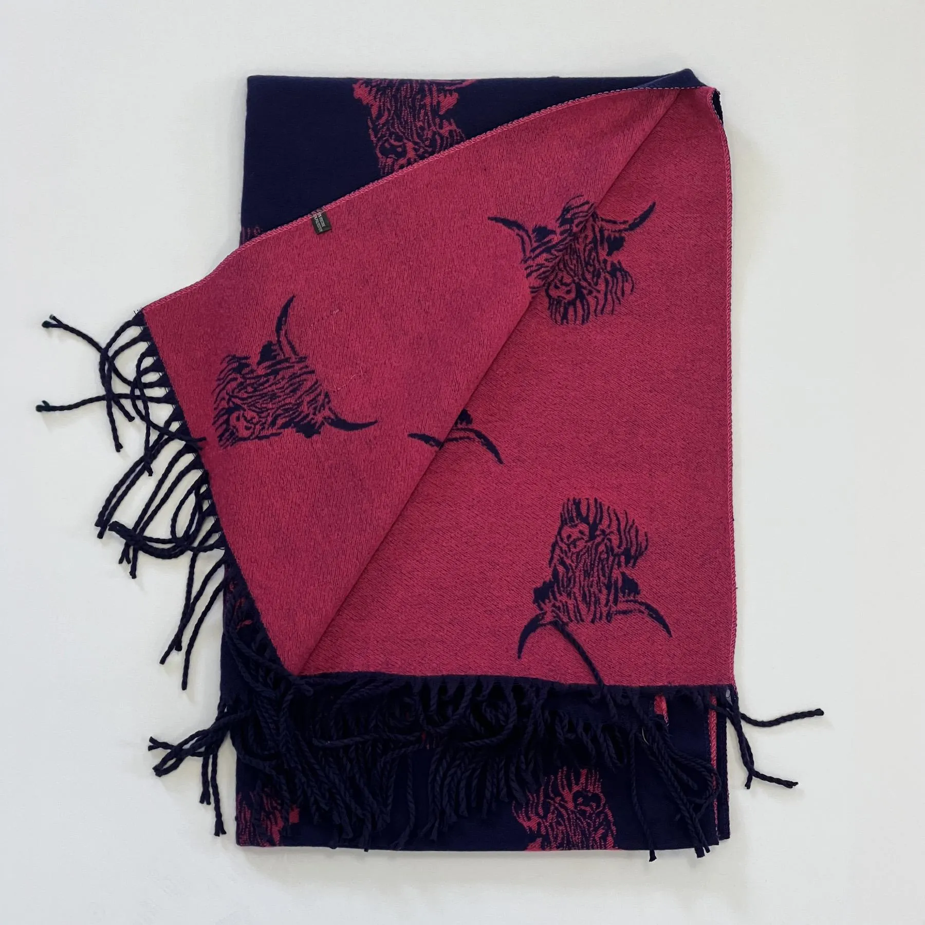Highland Cattle Tweed House Scarf