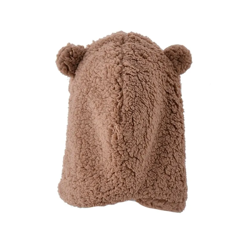Kawaii Cartoon Bear Mask Hat Set