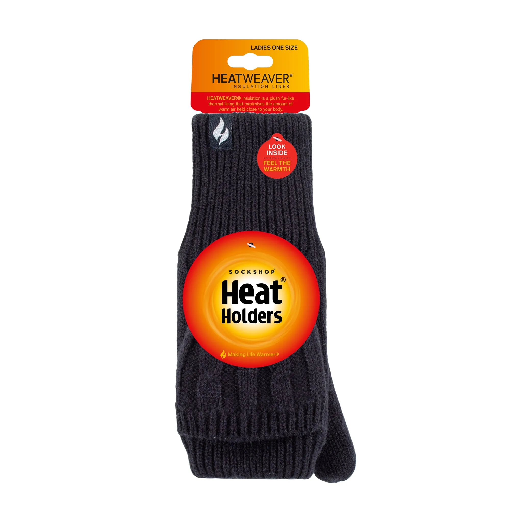 Navy Ladies Ash Convertible Mittens - Enhanced Comfort and Style