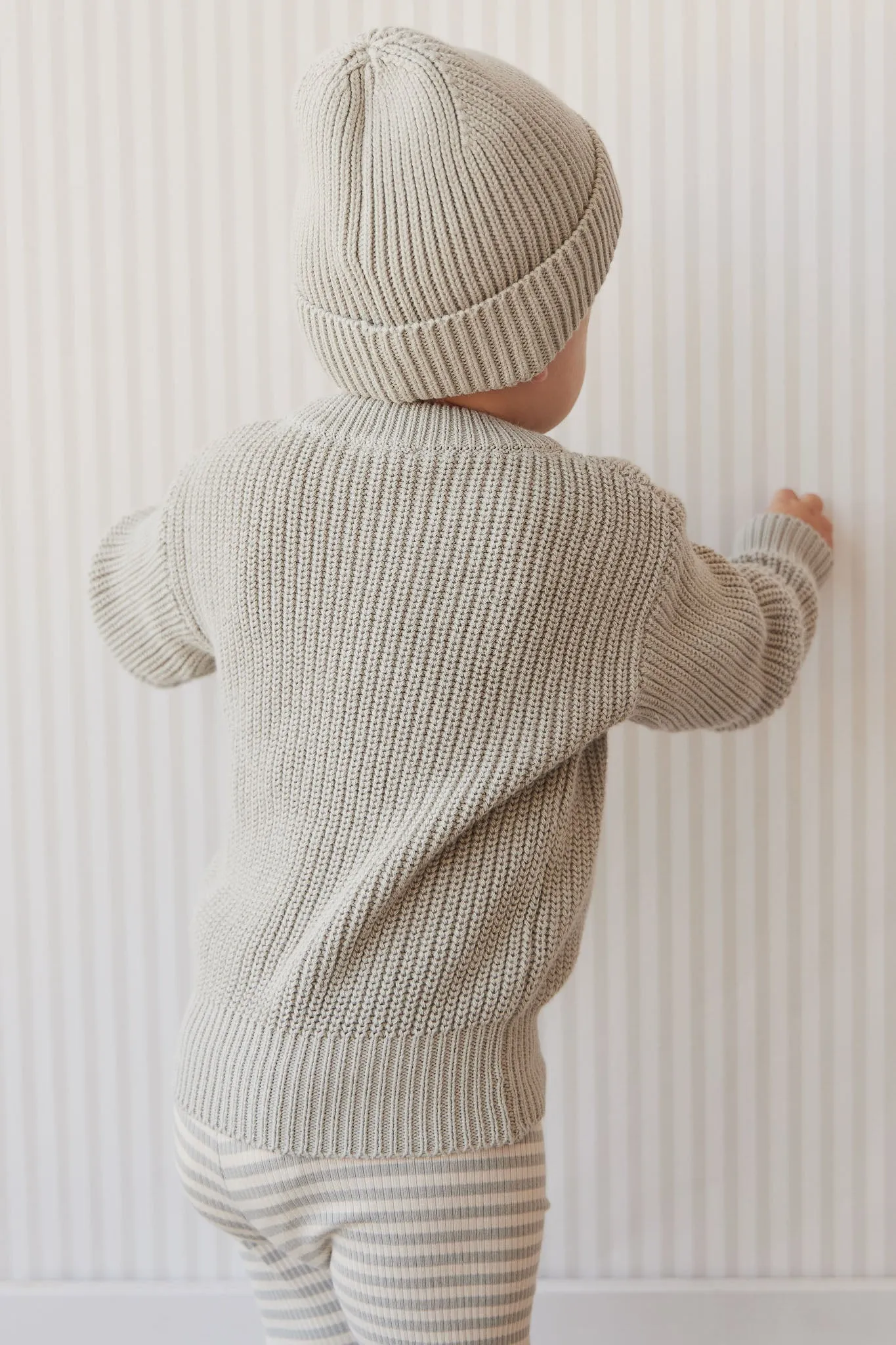 Leon Knitted Beanie - Willow