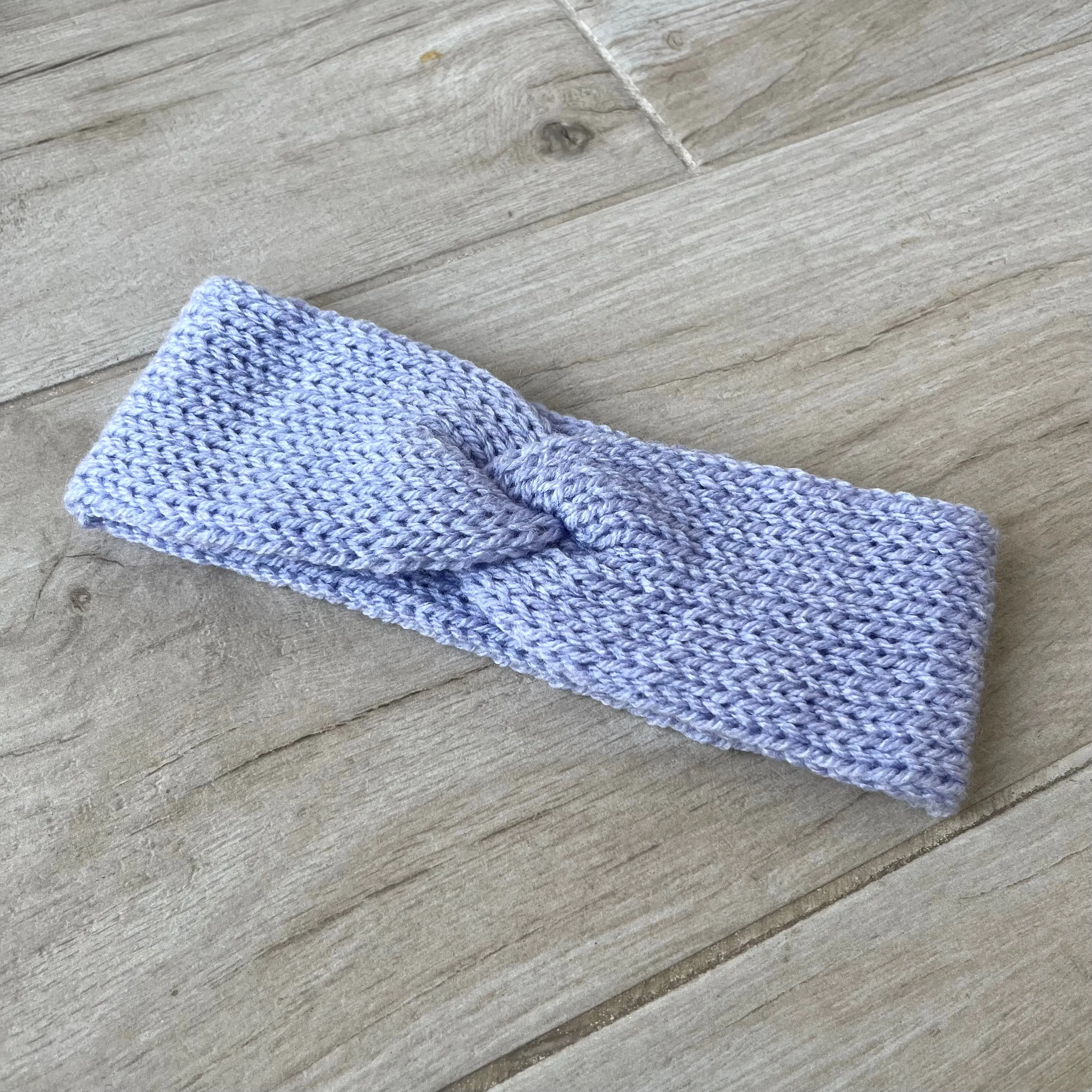 Lilac Knitted Headband