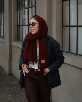 Maroon Sweater Scarf
