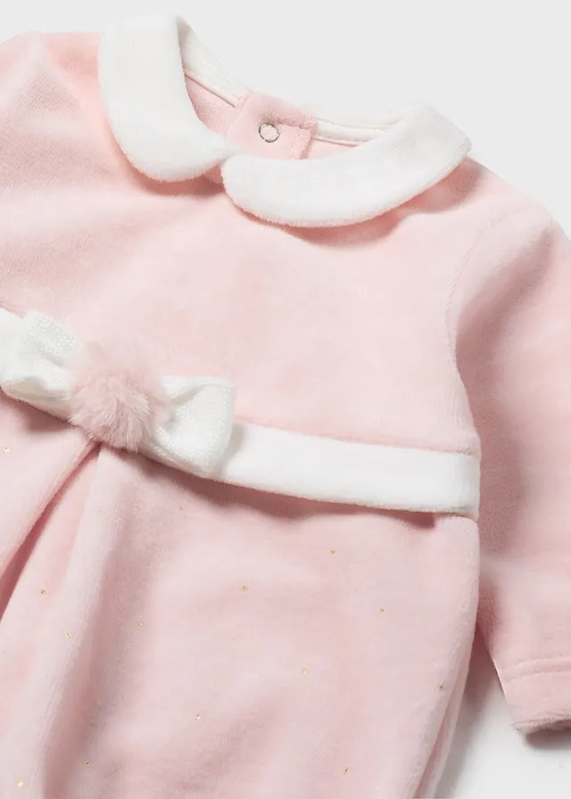 Mayoral 2782 012 - Baby Rose Babygrow with Beret