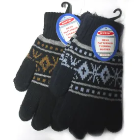 Men's Thermal Patterned Gloves pair