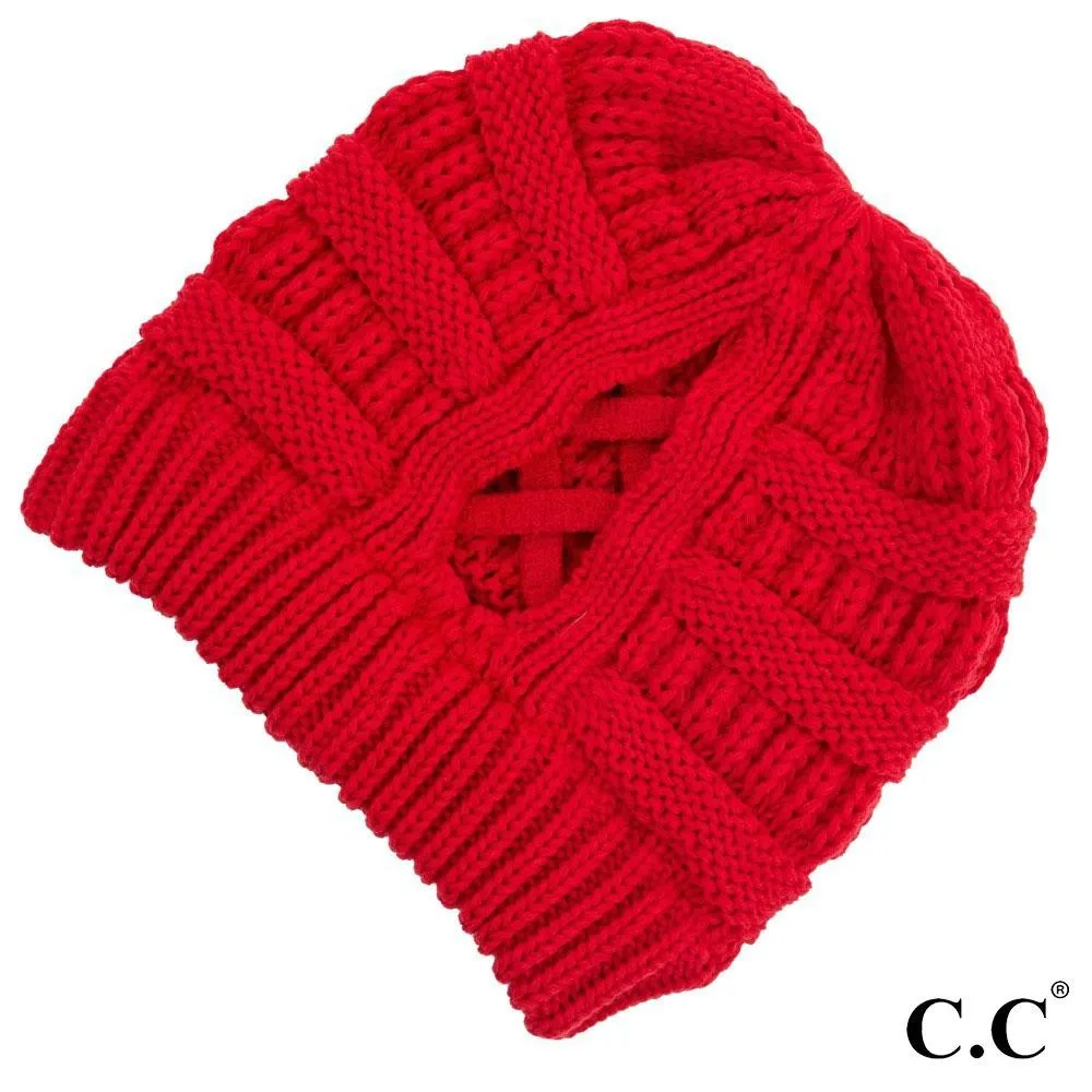 NEW Criss-Cross C.C Beanie   4 Ways to Wear