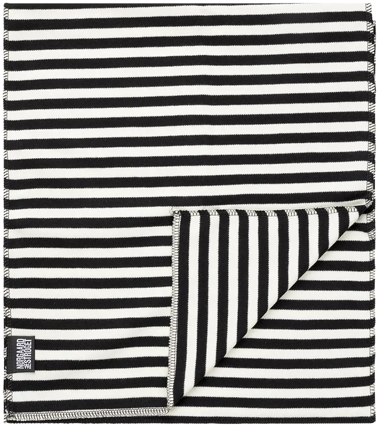 NPS Scarf Interlock, Black/Ecru