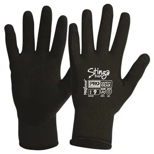 Pro Choice Stinga Frost Black Pvc Foam On Nylon Winter Liner X12 Glove - NPFF