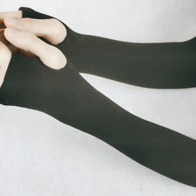 Rainbow Striped Knitting Gloves