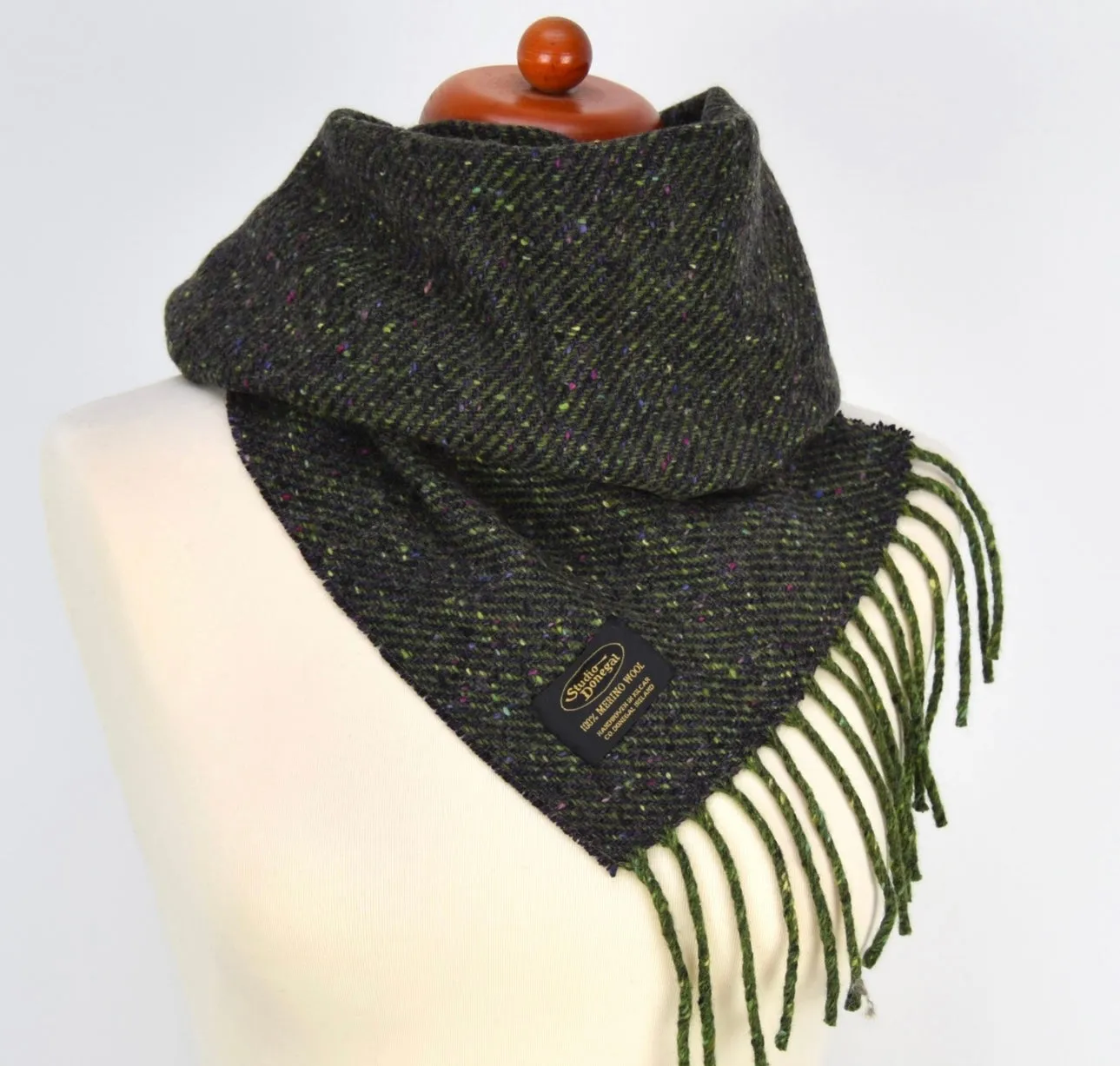 Studio Donegal Merino twill scarf