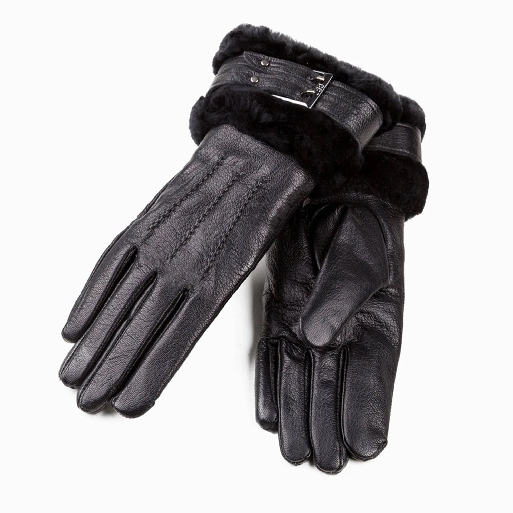 Luxurious UGG Premium Lambskin Cuff Gloves