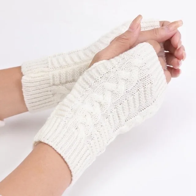 Winter Fashion Half Finger Knitting Gloves