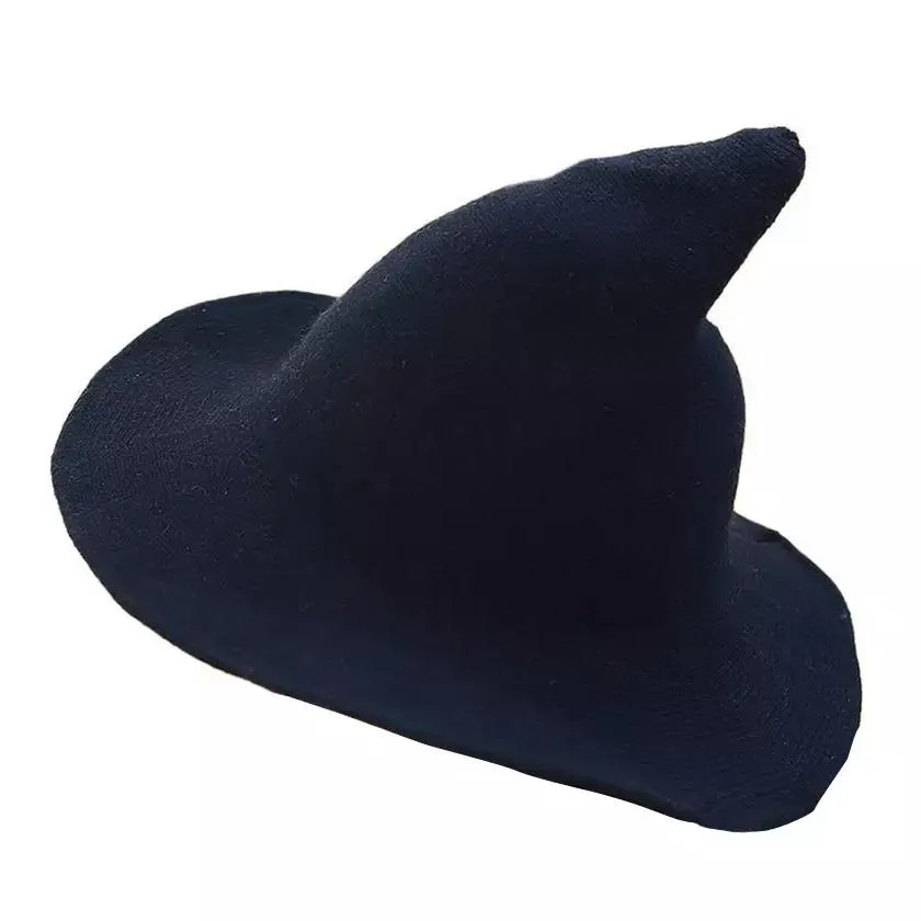 Women Winter Warm Knitted Wool Witch Hat Cap